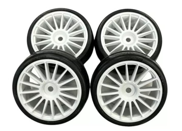 26082 || Ride Slick Tires (belted) on 16-Spoke Wheel, Preglued (4)
