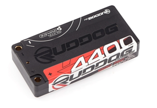Ruddog Racing LCG Shorty 4400mAh 7.6V 2S 150C/75C HV LiPo (5mm, 160g) - RP-0678